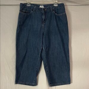 L.L. Bean Blue Classic Straight Crop Jeans Good Used Condition